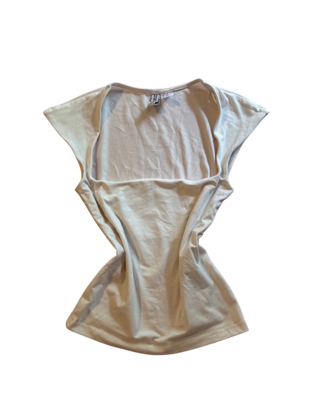 H&M Cream Square Neck Top